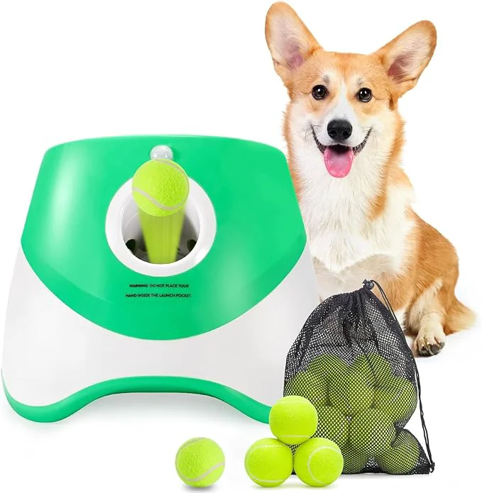 Certified Automatic Dog Ball Launcher Dog Ball Thrower Practical
