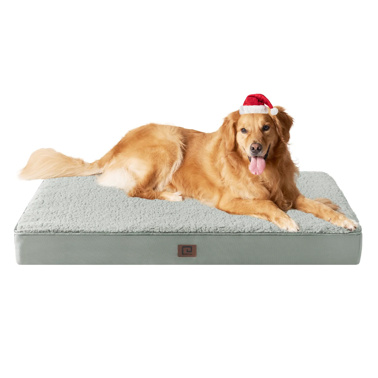 Trusted EHEYCIGA Orthopedic XL Dog Bed – Extra Large 44×32 in Greyish Green with Removable Cover Functional