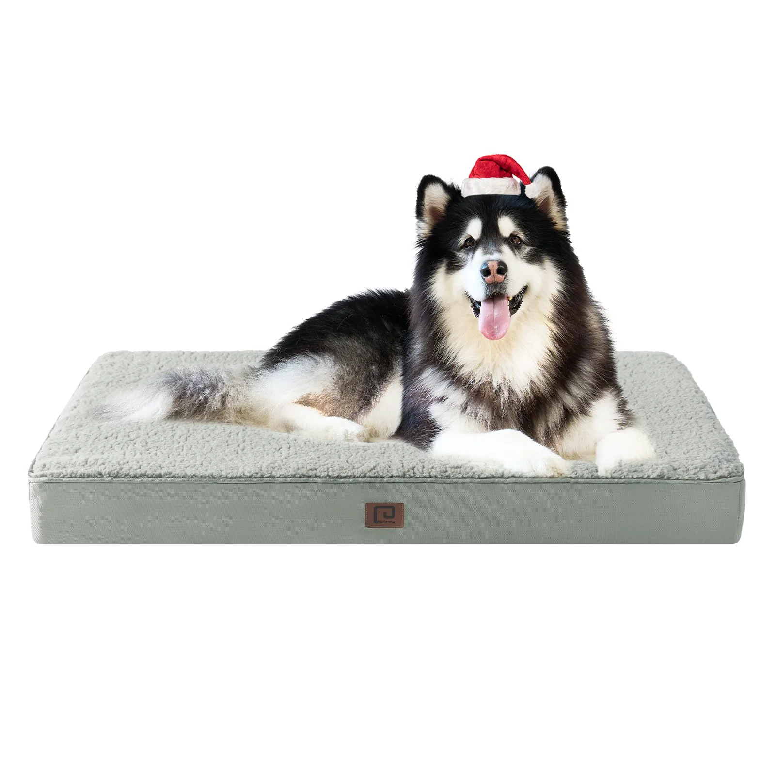 Professional EHEYCIGA Orthopedic XXL Dog Bed for Jumbo Dogs – Removable Cover 47×29 in Greyish Green Sophisticated