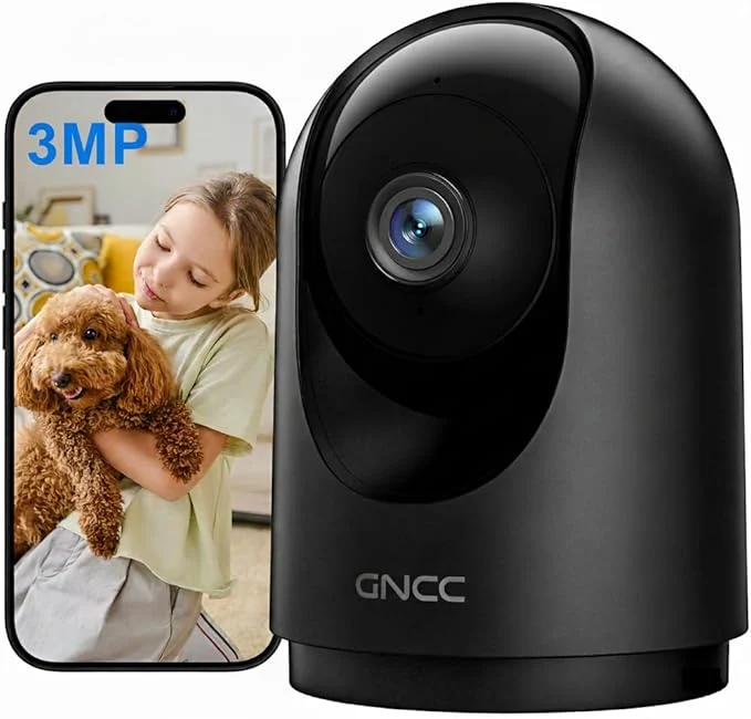 Optimized GNCC Indoor Security Camera 2K Cameras for Home Security with Motion Detection Baby Pet Camera with Phone App Night Vision 2-Way Audio TF Cloud Storage Works with Alexa Google Home 2.4G WiFiAbout ThisOverview Smooth