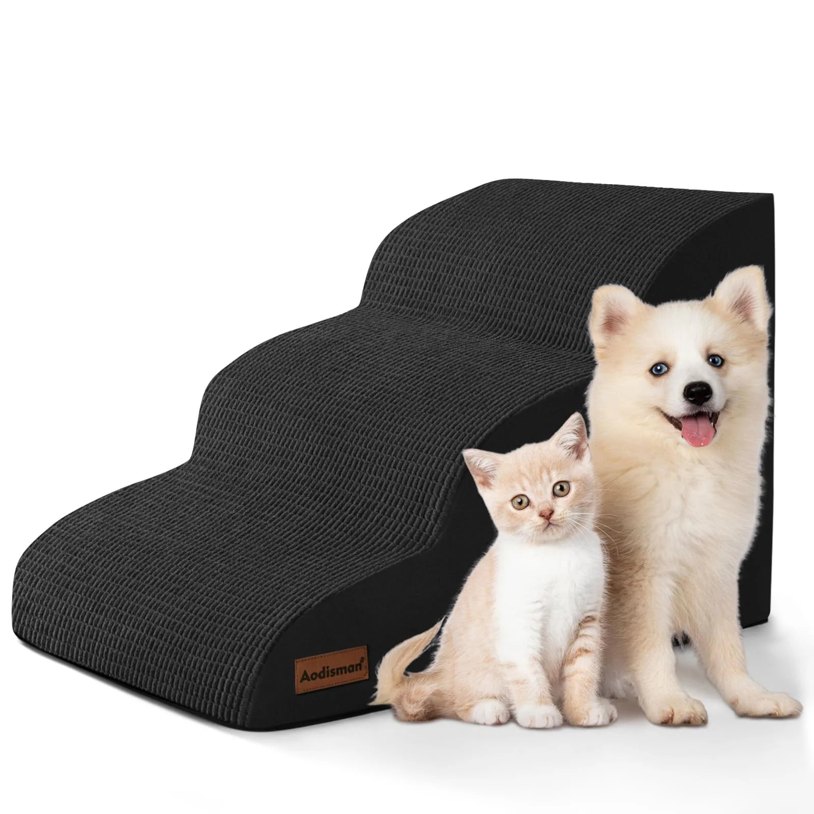 Quality Aodisman 3-Step Dog Ramp and Stairs for Sofa Chair Non-Slip Pet Steps Classic