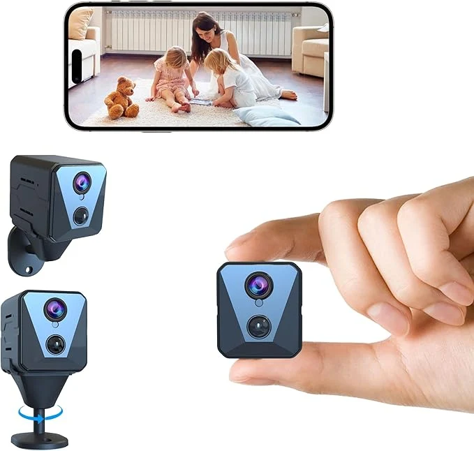 Secure 2025 Upgraded Security Camera 4K HD Mini Nanny Cam for Home with Night Vision WiFi Indoor Camera 100 Days Long Battery Life Motion Detection Remote Viewing Wireless Surveillance CamAbout ThisOverview Verified