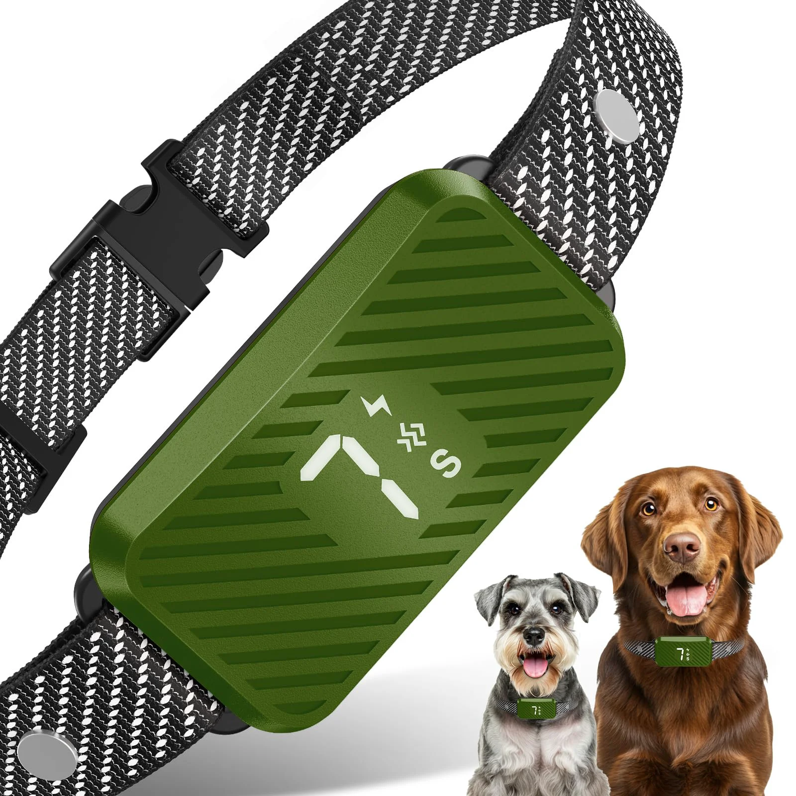 Quality KJKZO Dog Bark Collar for All Sizes — AI Smart Dual-Sensor 0.1s Response IP65 Waterproof Innovative