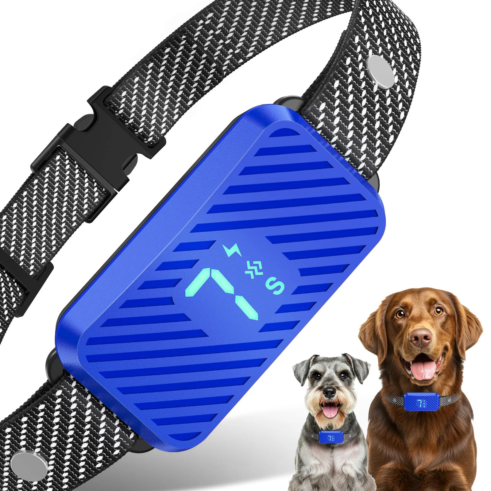 Contemporary KJKZO Dog Bark Collar – AI Dual-Sensor 3 Modes 0.1s Response IP65 Waterproof 2H Charge Fits Large Medium Small Dogs Healthy