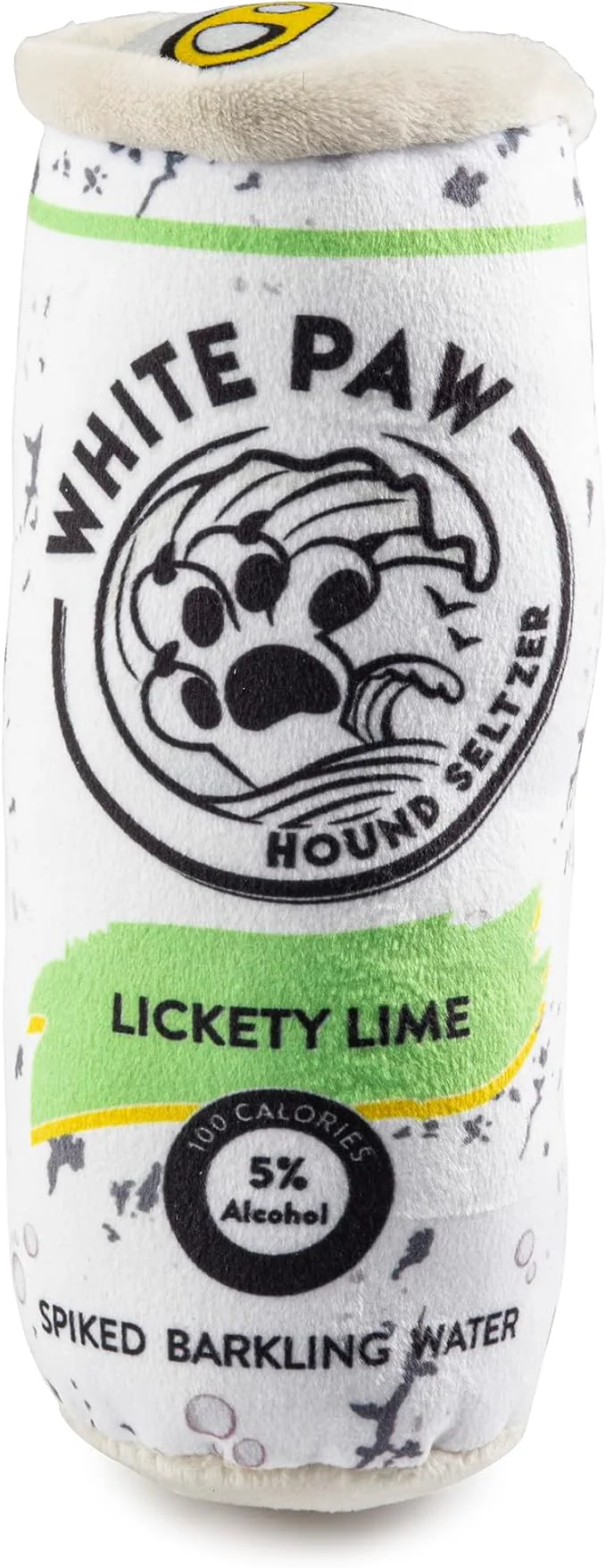 Carefully Designed Haute Diggity Dog White Paw Lickety Lime Plush Designer Dog Toys with Interactive Squeaker Stimulating Pet Enrichment Machine-Washable Safe Materials for All Breeds One SizeAbout This Fast
