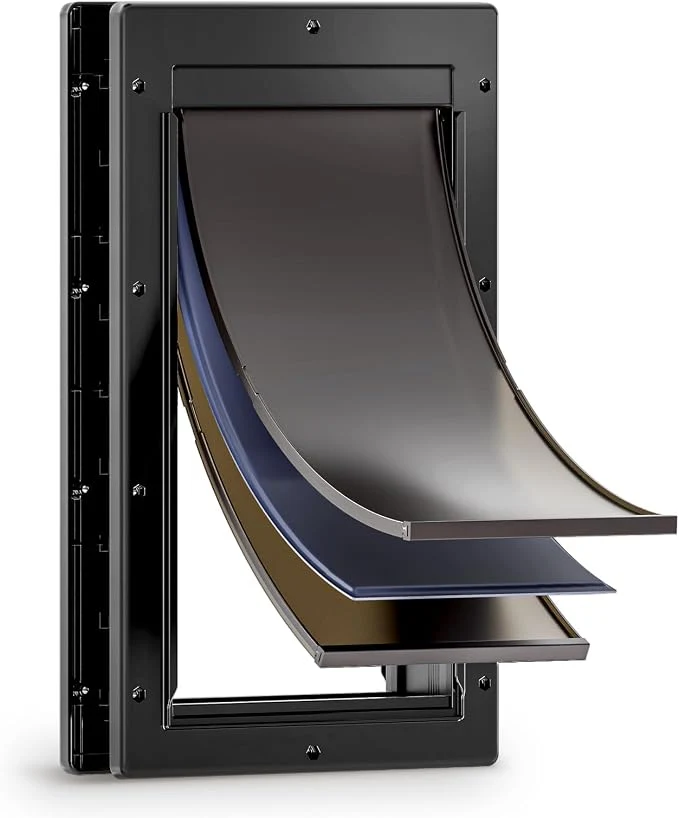 Comfortable 3-Flap Dog Door Large Doggy Door Doggie Door Lightweight