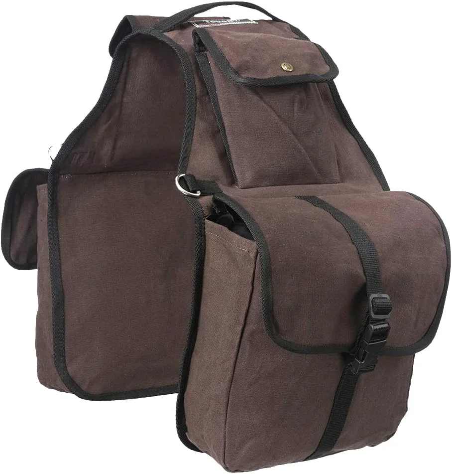 Sustainable Tough 1 Canvas Saddle Bag for Horses Advanced