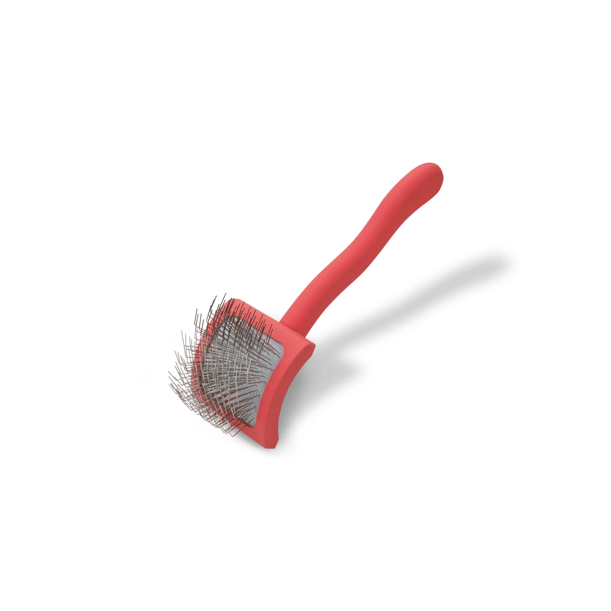 Durable Chris Christensen Baby G Dog Slicker Brush Small Coral for Goldendoodles Labradoodles Poodles – Deshed Detangle Fluff Soft