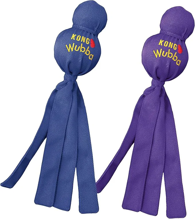 Top-Quality KONG Wubba Dog Toy 2 Pack – Durable Interactive Tug Toss Toy with Reinforced Nylon Floppy Tails for Fetch Shake Squeaky Play Extra Large 2 Pack About This Detailed