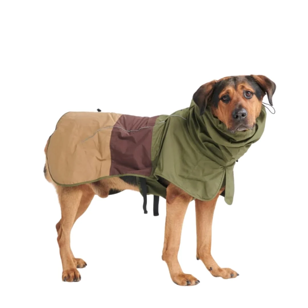 Trusted Spark Paws Dog Raincoat – Waterproof Windproof Full-Body Coverage 4XL with Reflective Breathable Dry Suit Recyclable