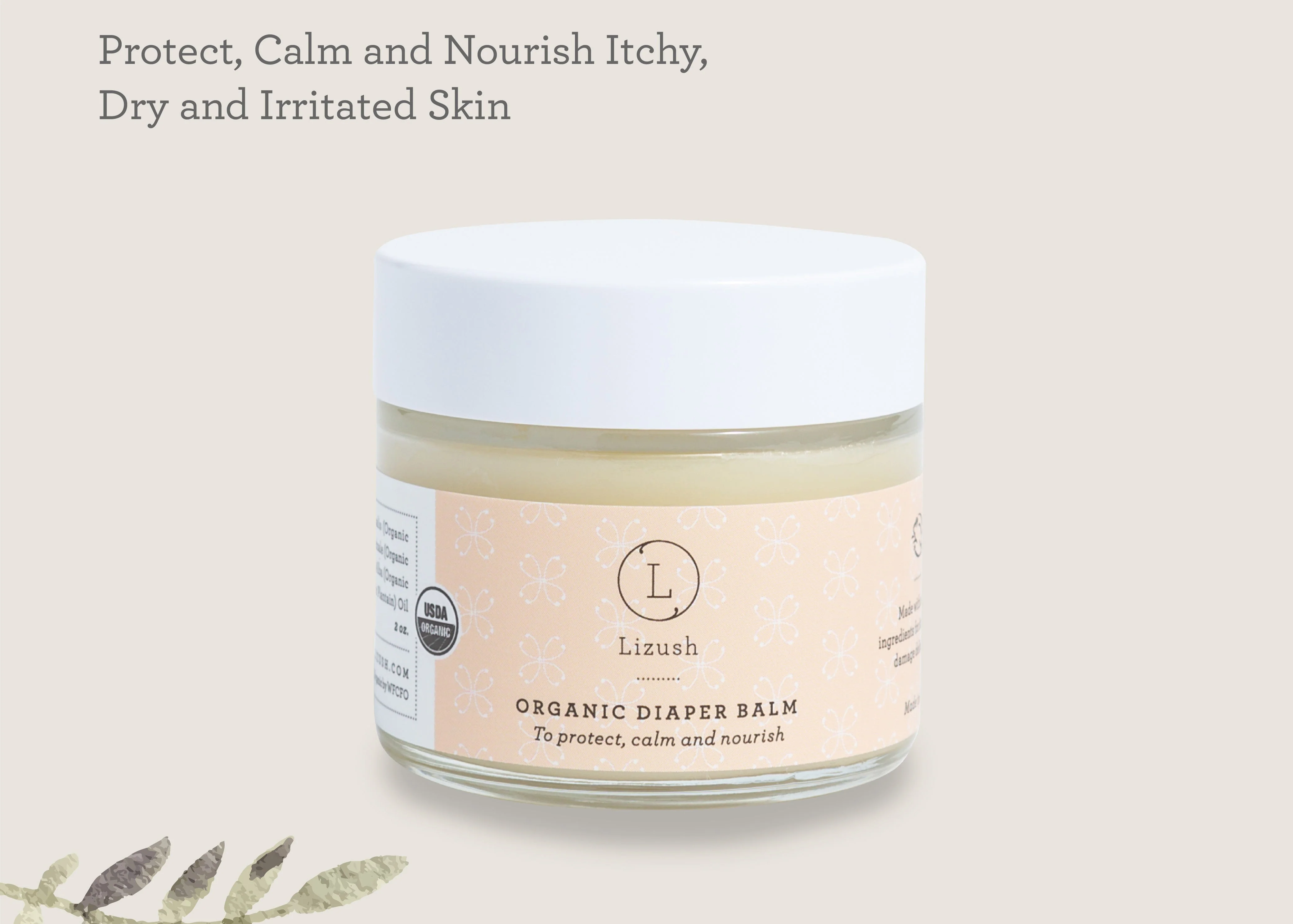 Contemporary USDA Organic Diaper Balm – Natural Baby Skin Balm Reusable