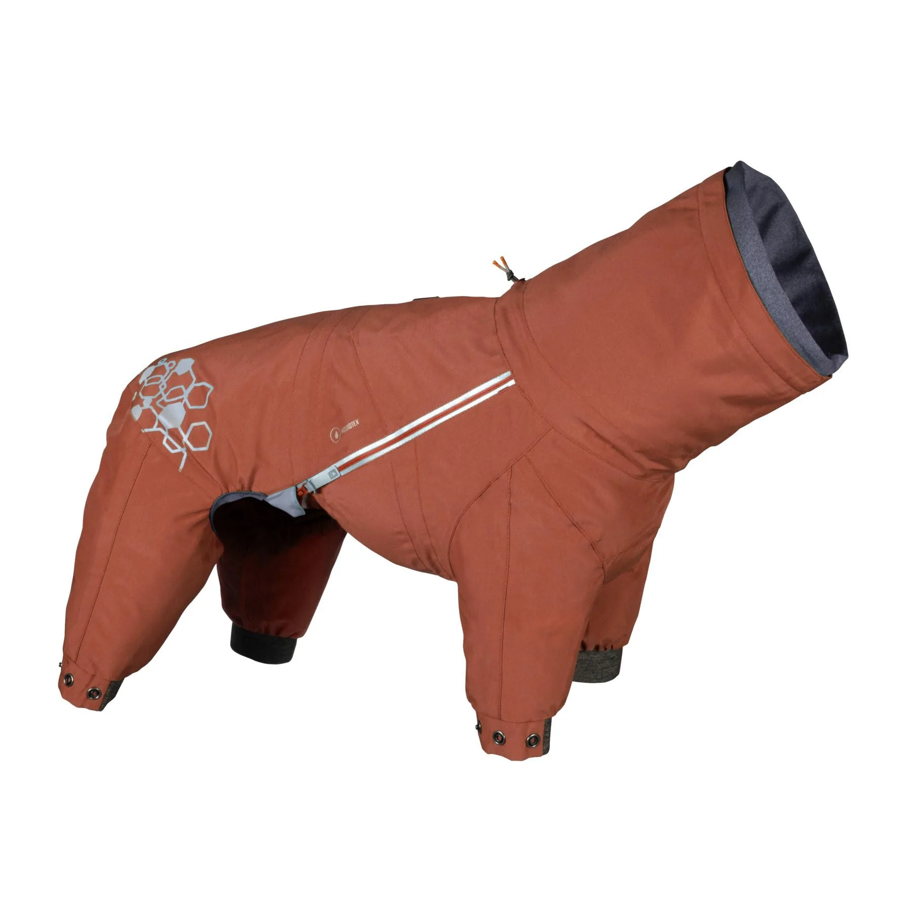 Fine Crafted Hurtta Mudventure ECO Dog Overall Cinnamon 26M Weatherproof Recycled Fabric Sustainable