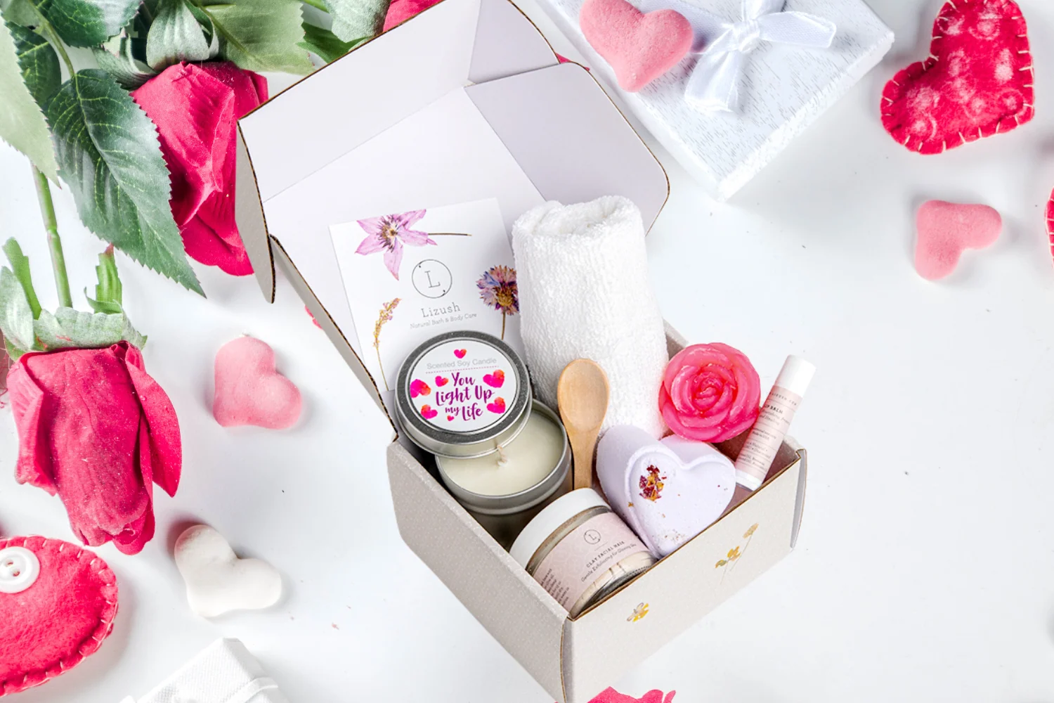 Excellent LOVE Gift Box – Natural Spa Gift for Mom Sister BFF Trusted