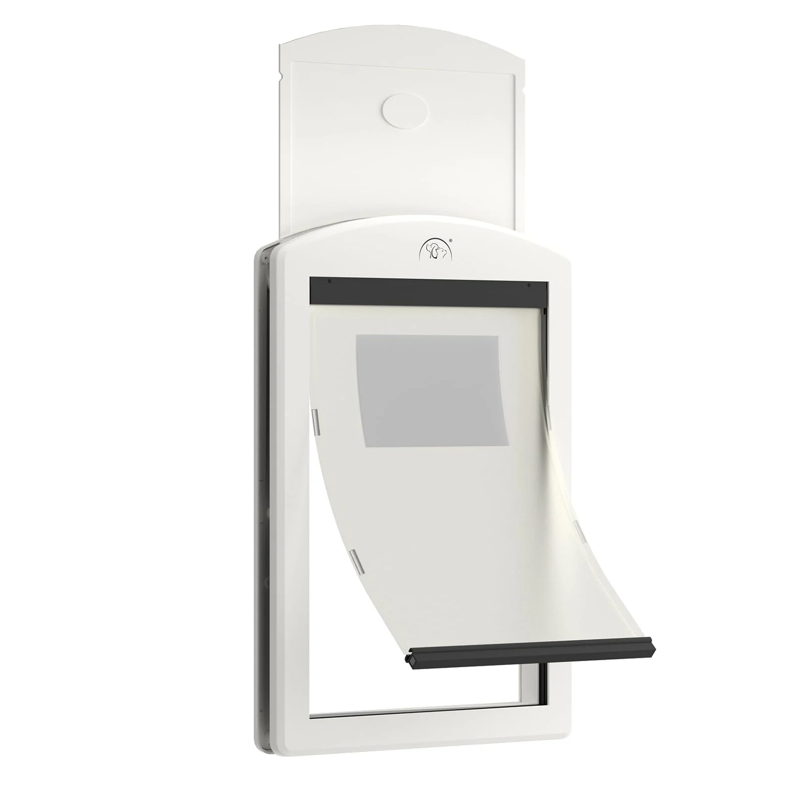 Carefully Designed Classicmacher Large Dog Door — White Frame Magnetic Flap 100 lb Capacity Easy Install Fashionable