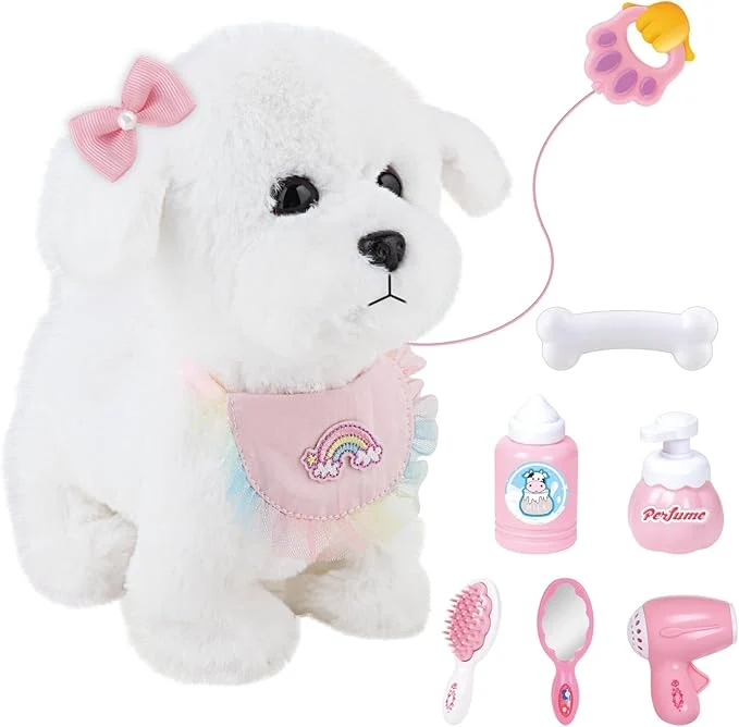 Fast Puppy Toys for Kids Toy Dogs That Walk and Bark Walking Dog Toy for Kids with Leash Interactive Stuffed Puppy with Remote Control for Girls and Boys Aged 3-7 Year OldAbout This Safe