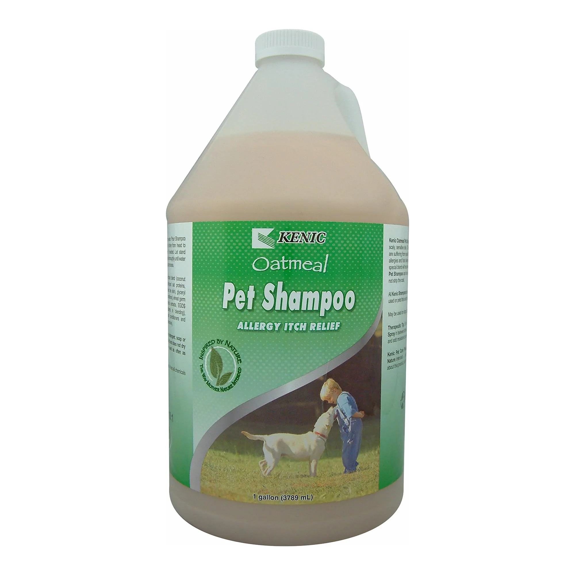 Traditional Kenic Oatmeal Anti-Itch Pet Shampoo with Almond Oil – Soothing Conditioning Deodorizing for Dogs Cats Made in USA Efficient