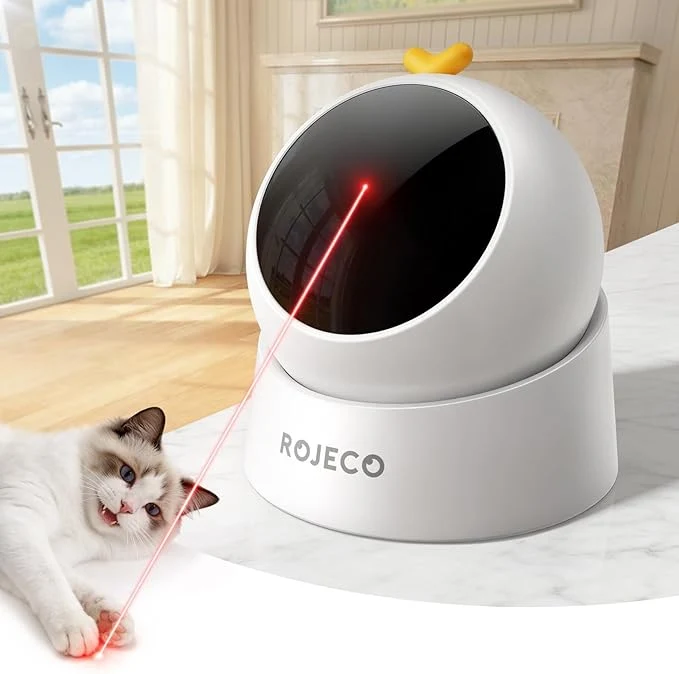 Durable ROJECO Auto Laser Cat Toys for Indoor Cats Upgraded Interactive Cat Toy with Magnetic Base 3 Speed Modes Auto Sleep Rechargeable Interactive Cat Toys for Bored IndoorAbout This Fine Crafted