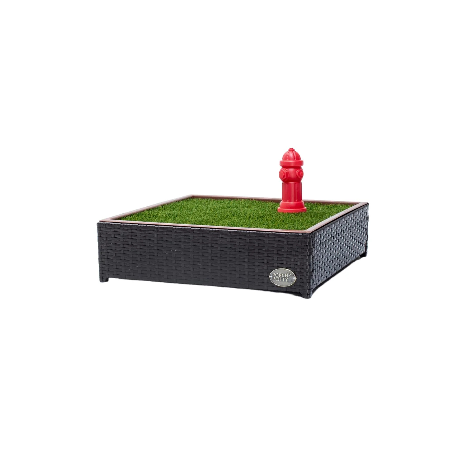 Sustainable Porch Potty Small Artificial Grass Potty Pads for Dogs — Self-Draining Reusable 2×2 ft Pad Verified