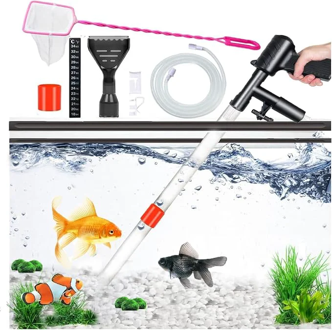 Durable Aquarium Gravel Cleaner Siphon Fish Tank Vacuum Cleaner Solid