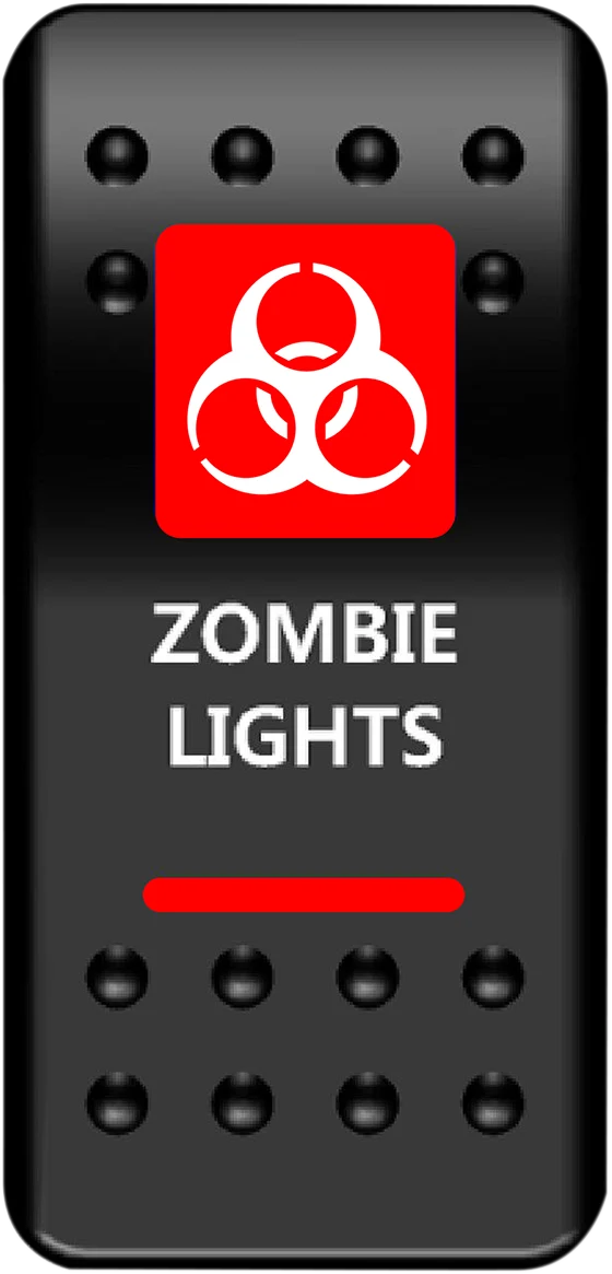 Consistent MOOSE UTILITY Rocker Switch – Zombie Lights – Red ZMB-PWR-R Exceptional