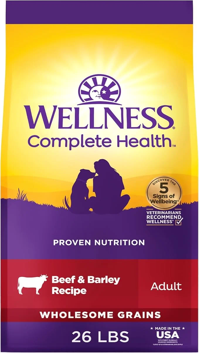 Solid Wellness Complete Health Dry Dog Food Wholesome Grains Natural Beef Barley Recipe 26-Pound Bag About This Stylish