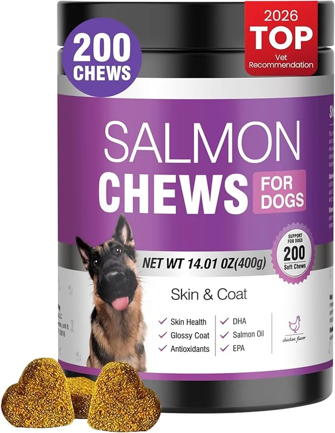 Secure Omega 3 Skin and Coat Supplement for Dogs 200 Chews Dog Fish Oil Supplements with EPA DHA Fatty Acids Dry Skin Relief for Dogs Shedding Allergy Itching Promotes Heart Hip Joint Health Chicken FlavorAbout ThisOverview Flexible