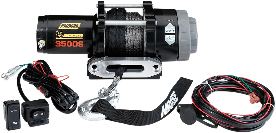 High-Performance MOOSE UTILITY 3500 LB Winch – Synthetic Rope 104309 Practical