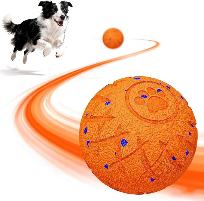 Efficient Interactive Dog Toys Dog Ball Durable Motion Pet Toys for Small Medium Large Dogs Birthday Gifts Automatic Moving Bouncing and Rotating E-TPU Material IP54 Waterproof Orange About This Soft