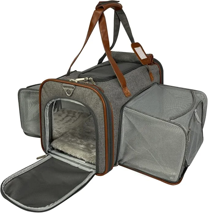 Effective Mr. Peanut’s Gold Series Double Expandable Pet Carrier Comfortable