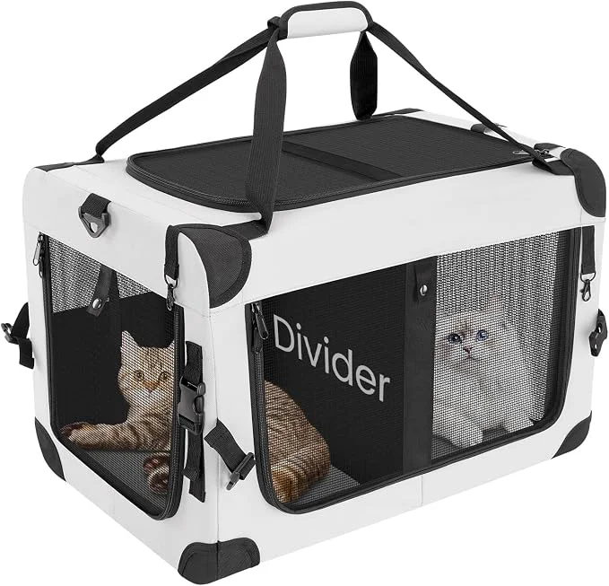 Elegant Extra Large Cat Carrier for 2 Cats Fast
