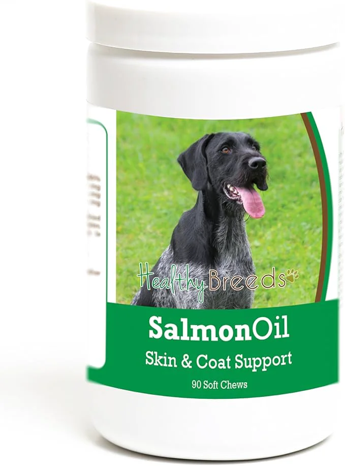 Easy-to-Use Healthy Breeds German Wirehaired Pointer Salmon Oil Soft Chews 90 CountAbout This Reusable