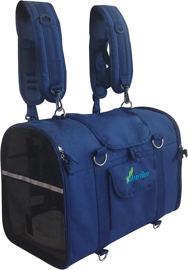 Green 6-in-1 Sturdy Pet Carrier Backpack Front Pack Shoulder Bag Pet Hand Bag Long-Lasting