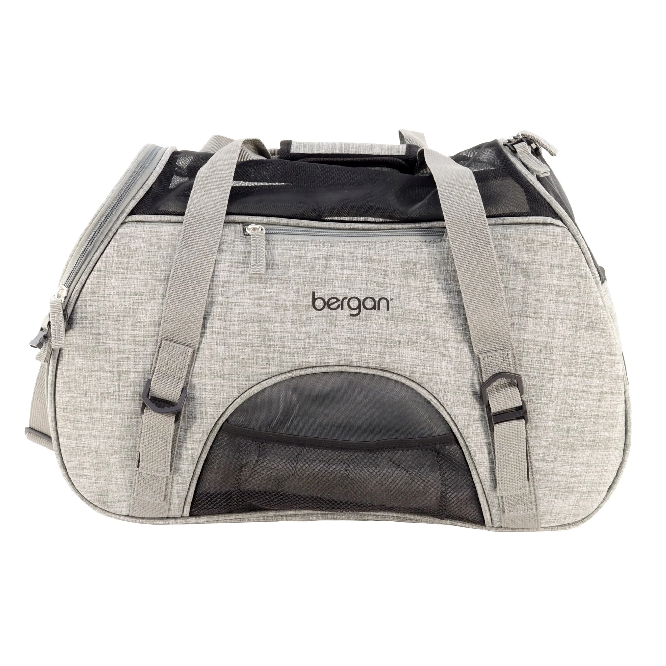 Exceptional Coastal Bergan Comfort Carrier – Breathable Travel Carrier for Dogs Cats Heather Grey 19x10x13 High-Quality