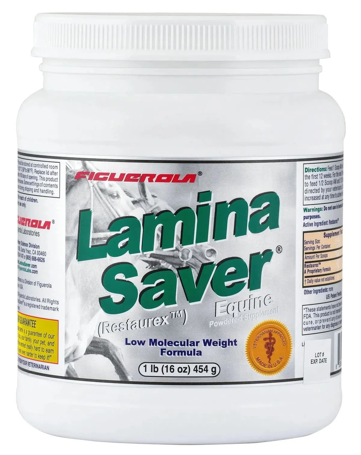 Comfortable Figuerola LaminaSaver 1 lb – Equine Laminae Hoof Support Supplement High-End