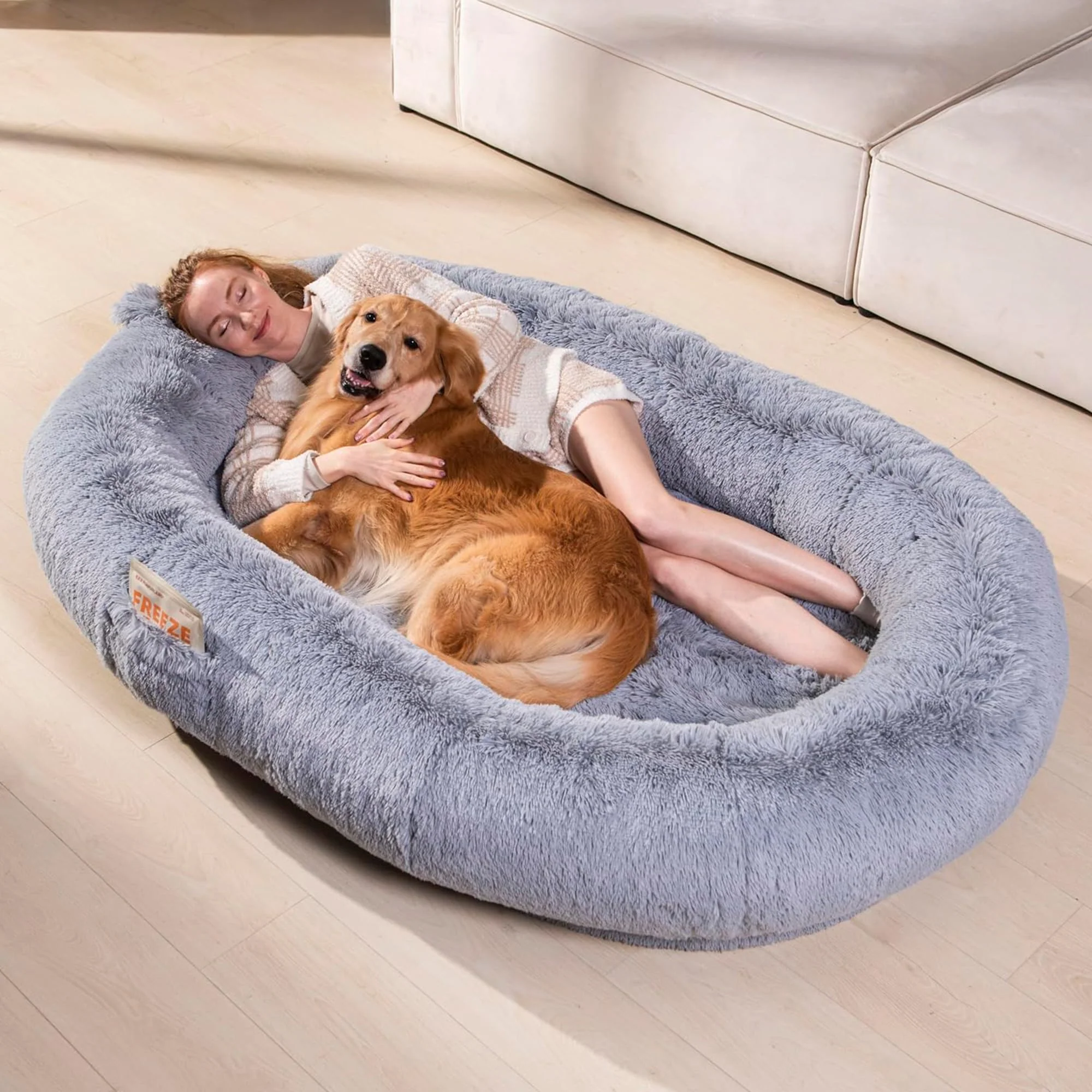 Consistent WOZOKE Human Dog Bed for People Large – Giant 74x50x12 Carefully Designed