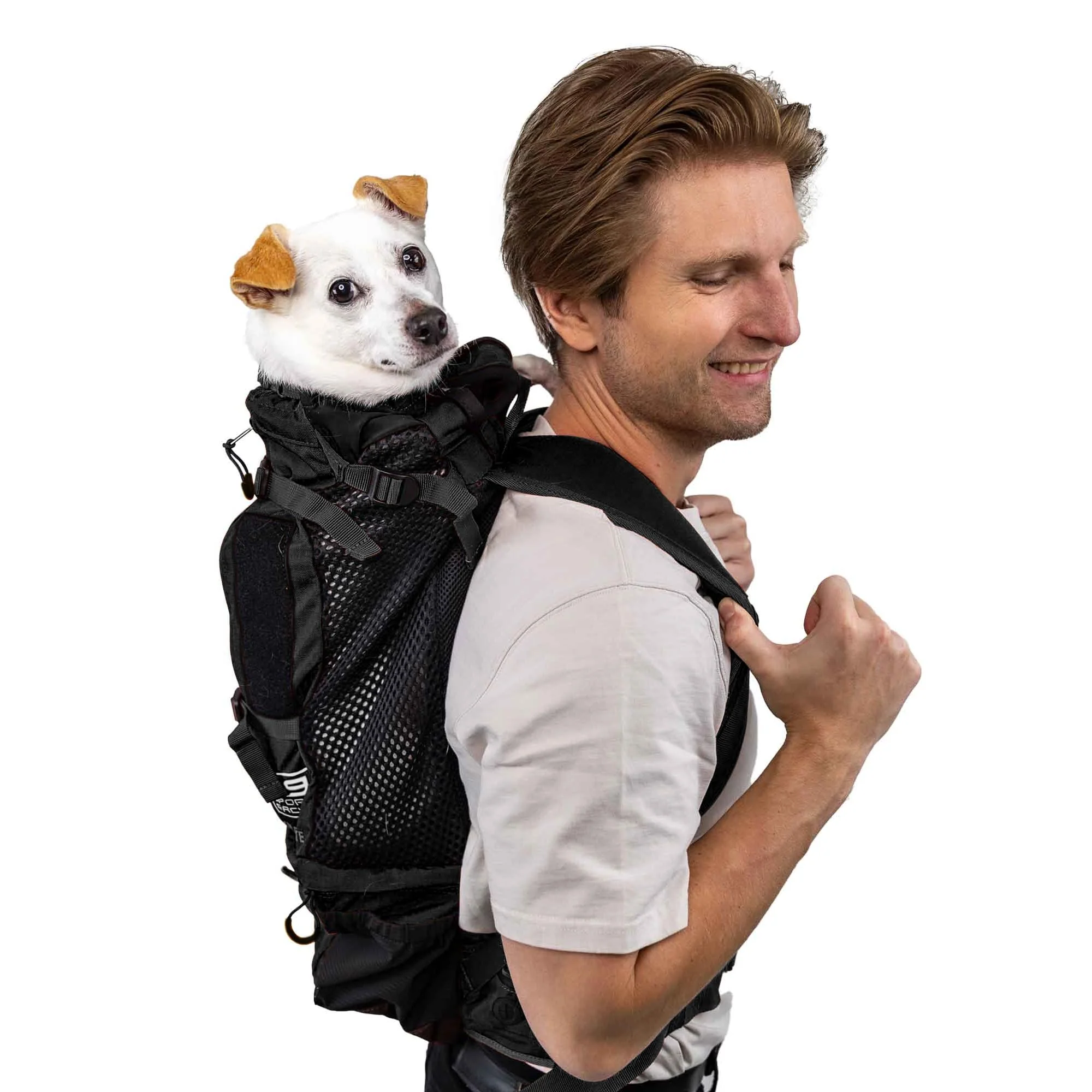 Optimized K9 Sport Sack Knavigate – Small Midnight Black Adjustable Backpack Carrier with Internal Frame Padded Hip Belt Organic