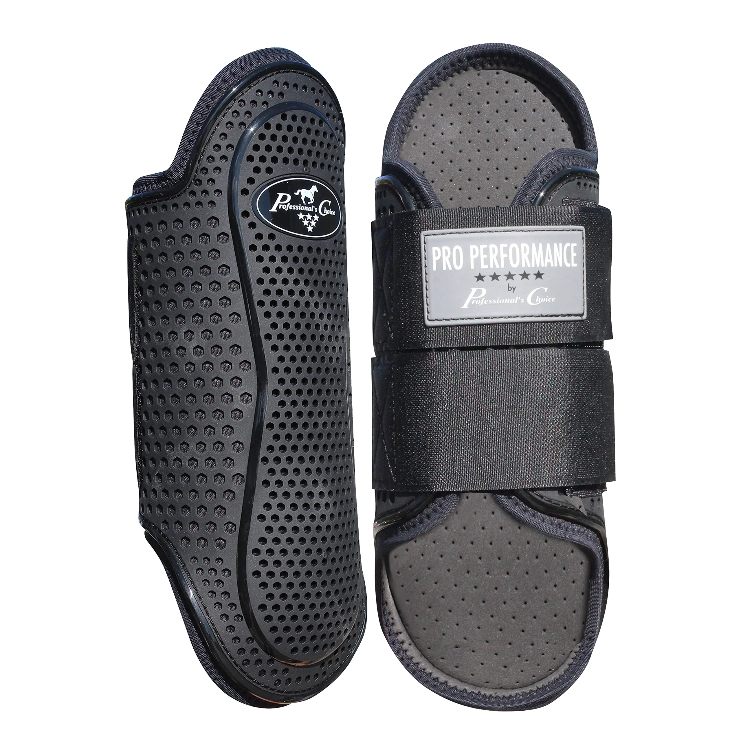 Enhanced Professional’s Choice Pro Performance Hybrid Splint Boot – Waterproof Pro Mesh Integrated Strike Area Front or Hind Legs Black Large Easy-to-Use