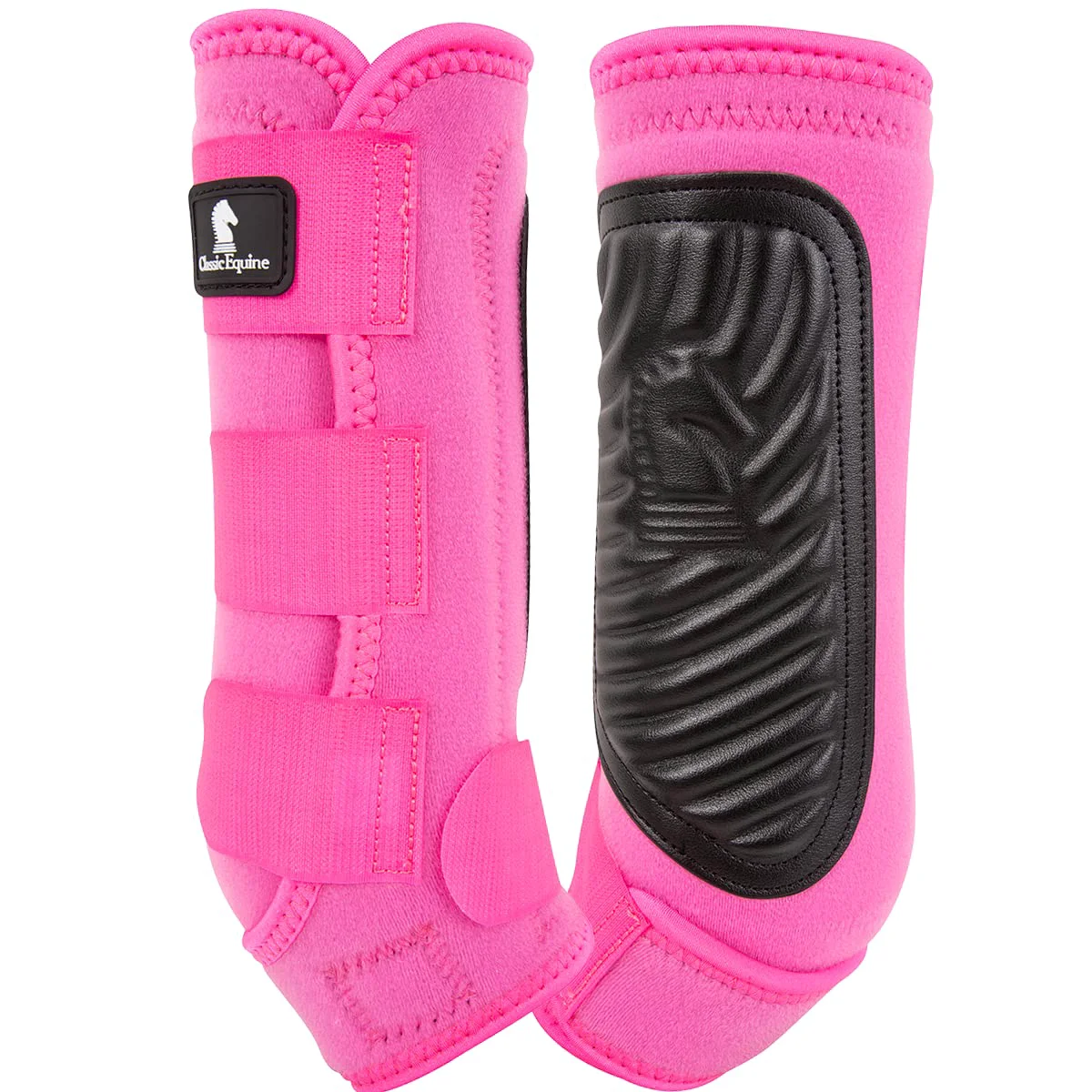 Refined Classic Equine ClassicFit Rear Boot Hotpink MEDIUM Hind Leg Support Detailed