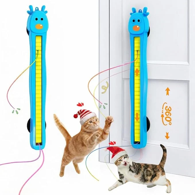 Premium Interactive Cat Toy for Indoor Cats Door-Mounted Automatic Moving Enrichment Cat Toy with Adjustable Motion Modes Rechargeable Electric for Kittens Bored Adult Cats Hands- Pet Play AccessoryAbout This Traditional