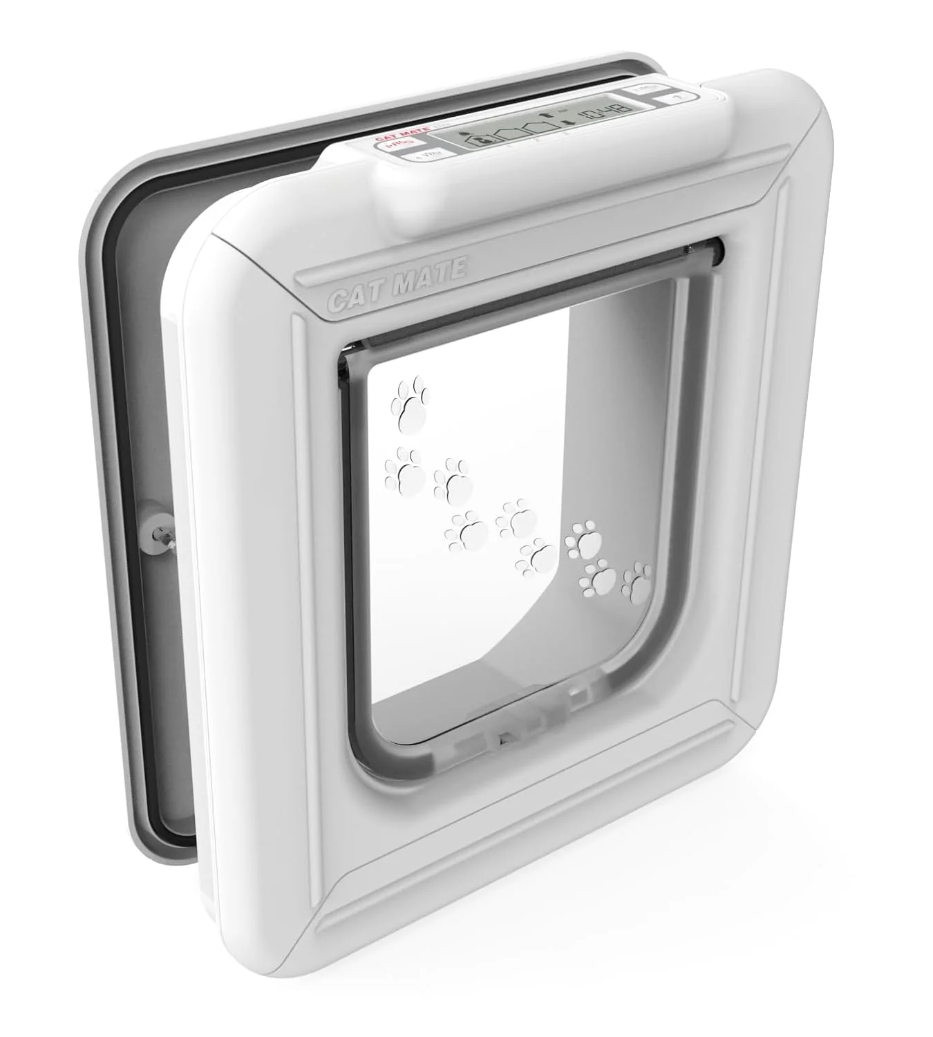 Enhanced Cat Mate Elite I.D Disc Cat Flap with Timer Control 305 – Compatible with Pet Mate I.D Discs Long-Lasting