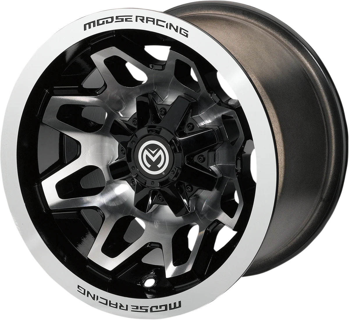 Lightweight MOOSE UTILITY Wheel – 416X – Front Rear – Machined Black – 14×7 – 4 136 – 5 2 416147136GBMF55 Durable
