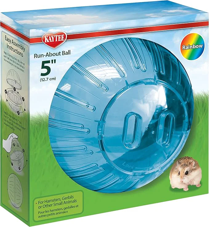 Official Kaytee 5 Assorted Color Run-About Exercise Ball For Pet Dwarf Hamsters MiceAbout ThisOverview Artisan