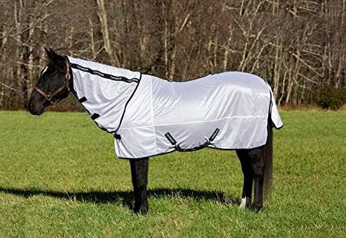 Innovative TuffRider Comfy Mesh Combo Neck Fly Sheet 84 White Practical