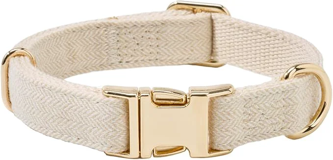 Relaxed Soft Cotton Hemp Dog Collar Powerful