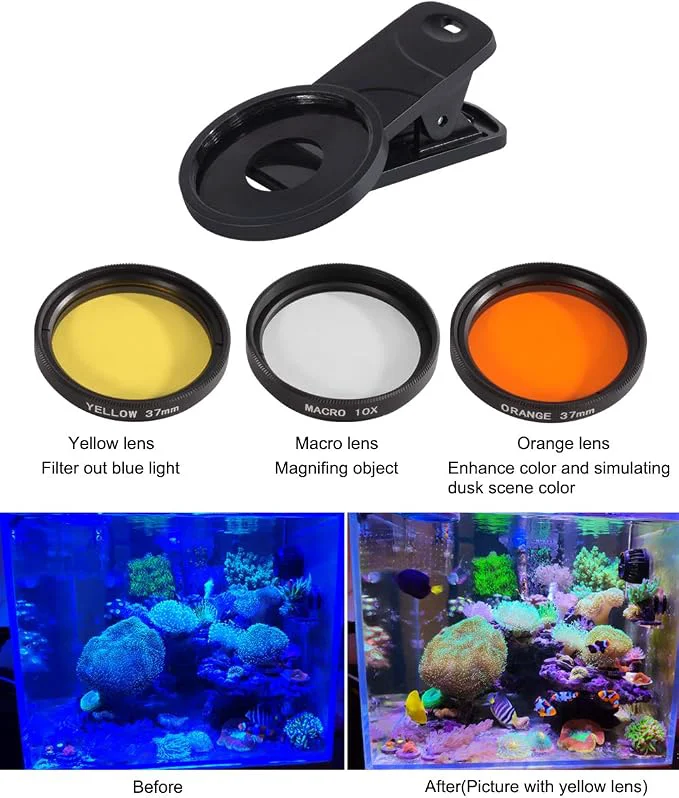 Modern Aquarium Choice Coral Lens Filter Kits Secure