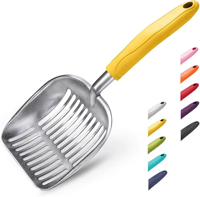 Fine WePet Cat Litter Scoop Aluminum Alloy Sifter Kitty Metal Scooper Deep Shovel Functional
