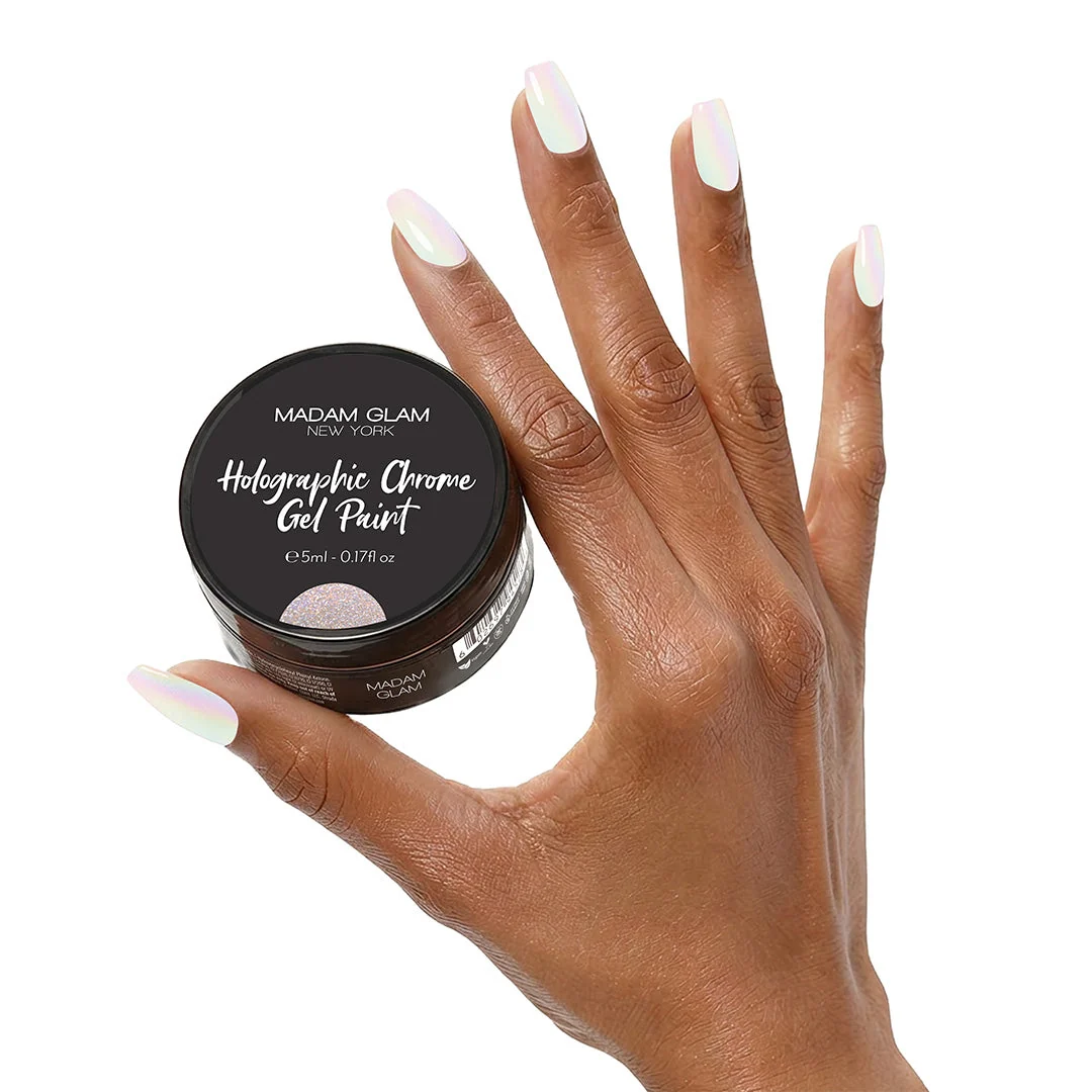 Advanced Holographic Chrome Gel Paint Functional