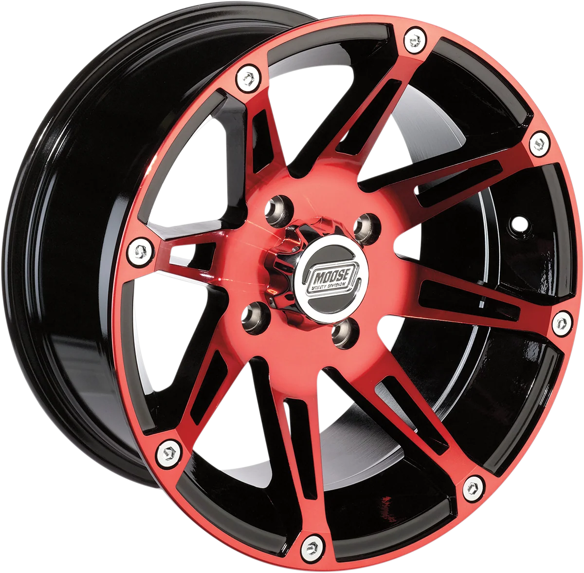 Flexible MOOSE UTILITY Wheel – 387X – Rear – Anodized Red Black – 14×8 – 4 110 – 4 4 387ML148110BWR4 Optimized