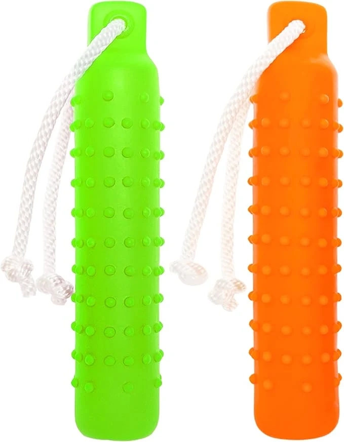 Smooth Dog Float Toy – Interactive Training Bumper Fetching Retrieving Dog Water Toys Dummy Outdoor – Lightweight for Float on the Water Pool Fetch Rope Pet Toys for Small Medium Large DogsAbout This Reusable
