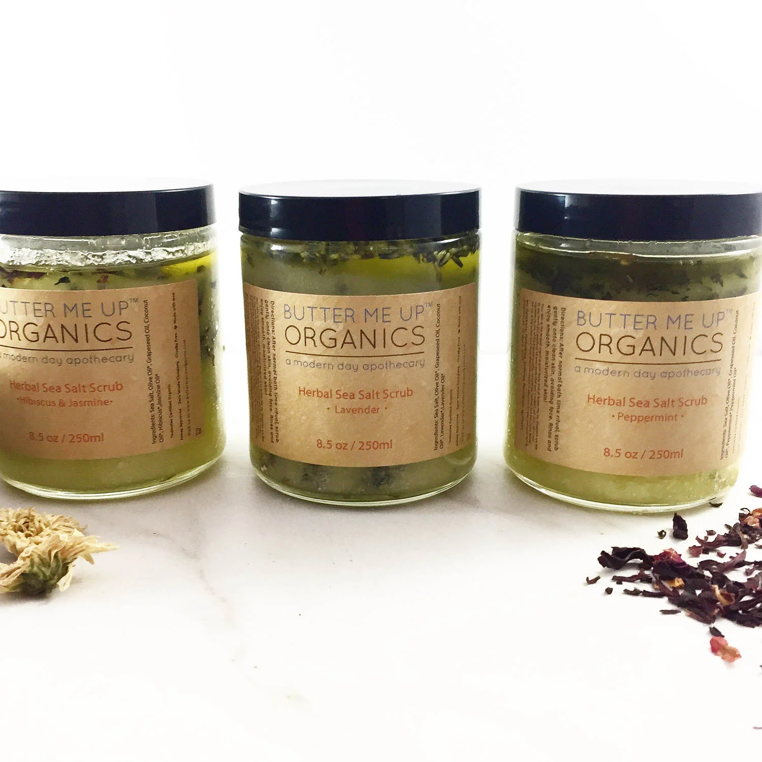 Advanced Organic Sea Salt Herbal Scrub Spa Pamper Treat Efficient
